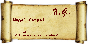 Nagel Gergely névjegykártya