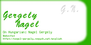 gergely nagel business card